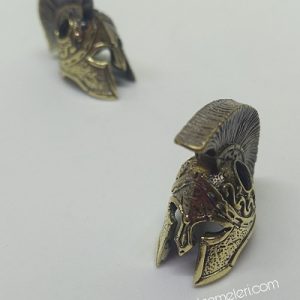 Paracord Aksesuar Spartan Miğfer Bronz Renk - Görsel 4