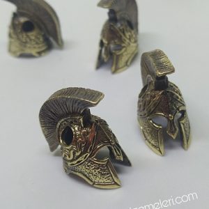 Paracord Aksesuar Spartan Miğfer Bronz Renk - Görsel 2