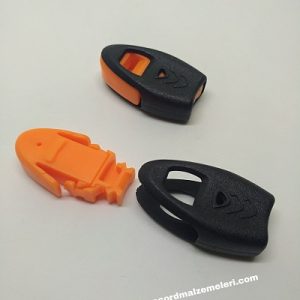 Paracord Bileklik Stopper Düdüklü Klips Turuncu Siyah Renk - Görsel 8