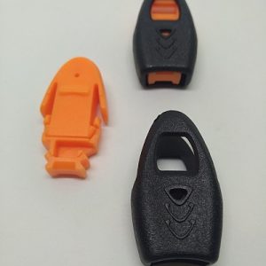 Paracord Bileklik Stopper Düdüklü Klips Turuncu Siyah Renk - Görsel 2