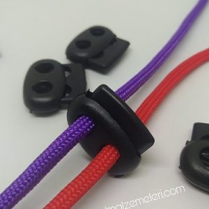 Paracord Bileklik Çift Delikli Mini Boy Stopper Klips - Görsel 3