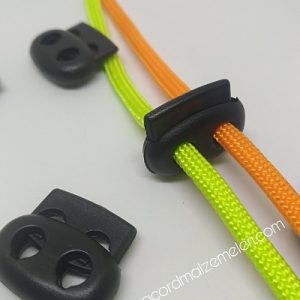Paracord Bileklik Çift Delikli Mini Boy Stopper Klips - Görsel 1