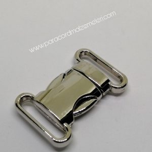 Paracord Bileklik Aksesuar Toka Klips Makas Kilit Model Büyük Boy Gümüş Renk - Görsel 2