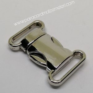 Paracord Bileklik Aksesuar Toka Klips Makas Kilit Model Büyük Boy Gümüş Renk - Görsel 4