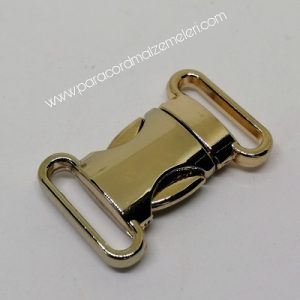 Paracord Bileklik Aksesuar Toka Klips Makas Kilit Model Büyük Boy Roza Gold Renk - Görsel 4