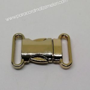 Paracord Bileklik Aksesuar Toka Klips Makas Kilit Model Büyük Boy Roza Gold Renk - Görsel 3