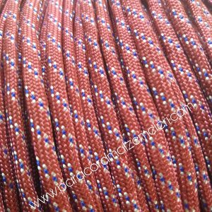 Paracord 550 İp, Paracord Paraşüt Bileklik İpi Bordo Renk Mavi-Beyaz Şerit - Görsel 2