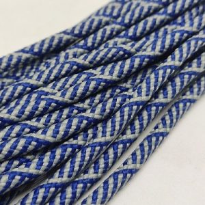 Paracord İp 4 mm Burgulu Desen Gri Mavi Renk - Görsel 4