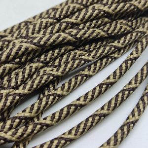 Paracord İp 4 mm Burgulu Desen Kahve Kahve Renk   - Görsel 2