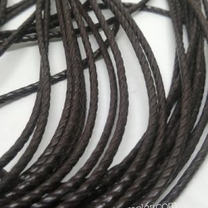 Paracord Bileklik İpi Burgulu Mumlu İp 3 mm Kahve Renk - Görsel 2