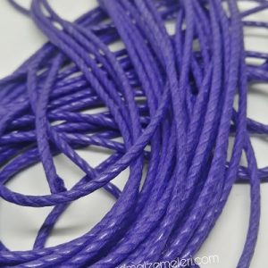 Paracord Bileklik İpi Burgulu Mumlu İp 3 mm Mor Renk - Görsel 2