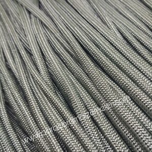 Paracord İp , Paracord 550 lb Paraşüt Bileklik İpi Duman Gri Renk - Görsel 1