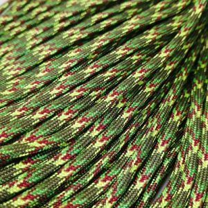 Paracord 550 İp, Paracord Paraşüt Bileklik İpi Ebruli Yeşil Renk  - Görsel 3