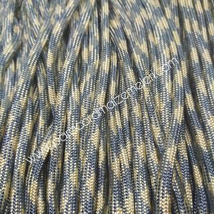 Paracord 550 İp, Paracord Paraşüt Bileklik İpi Gri -Krem Renk - Görsel 3