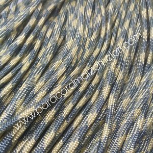 Paracord 550 İp, Paracord Paraşüt Bileklik İpi Gri -Krem Renk - Görsel 2