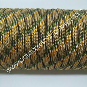 Paracord 550 İp, Paracord Paraşüt Bileklik İpi Açık Kahve Kamuflaj 4 Renk Şeritli - Görsel 2