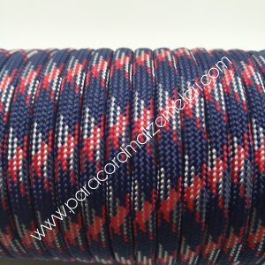 Paracord 550 İp, Paracord Paraşüt Bileklik İpi Lacivert-Kırmızı-Beyaz Renk - Görsel 2