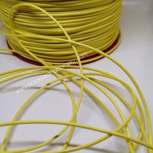 Paracord Bileklik İpi Mumlu İp Sarı Renk - Görsel 1