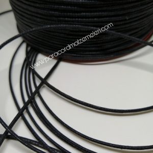 Paracord Bileklik İpi Mumlu İp Siyah Renk - Görsel 1