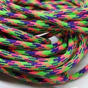 Paracord İp, Paracord Paraşüt Bileklik İp Neon Pembe Yeşil Mavi Renk - Görsel 3