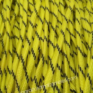 Paracord 550 İp, Paracord Paraşüt Bileklik İpi Sarı Renk Siyah Şeritli - Görsel 3