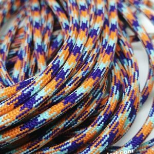 Paracord İp, Paracord Paraşüt Bileklik İp Cam Göbeği Turuncu Mavi Renk  - Görsel 1