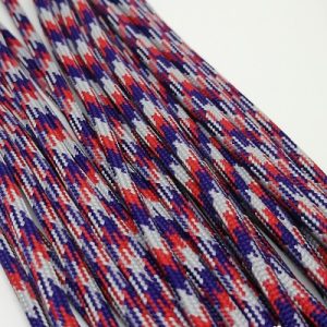 Paracord İp, Paracord Paraşüt Bileklik İp Gri Kırmızı Mavi Renk   - Görsel 2