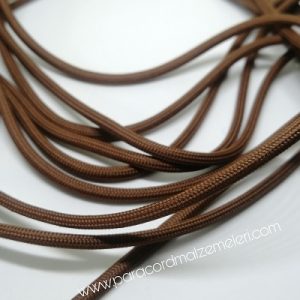 Paracord İp, Paracord Paraşüt Bileklik İp Kahve Renk - Görsel 1