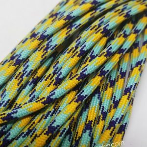 Paracord İp, Paracord Paraşüt Bileklik İp Kavun Sarısı Cam Göbeği Mavi Şerit  - Görsel 3