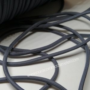 Paracord İp, Paracord Paraşüt Bileklik İpi Koyu Gri Renk - Görsel 2