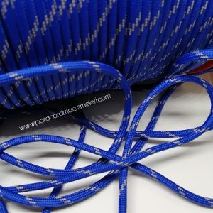 Paracord İp, Paracord Paraşüt Bileklik İpi Mavi Gri Şerit Renk - Görsel 1