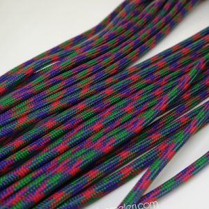 Paracord İp, Paracord Paraşüt Bileklik İp Mor Kırmızı Yeşil Renk - Görsel 2