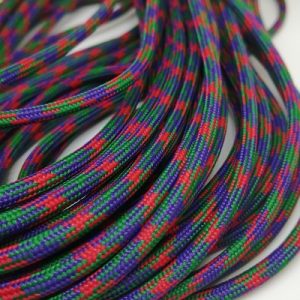 Paracord İp, Paracord Paraşüt Bileklik İp Mor Kırmızı Yeşil Renk - Görsel 1