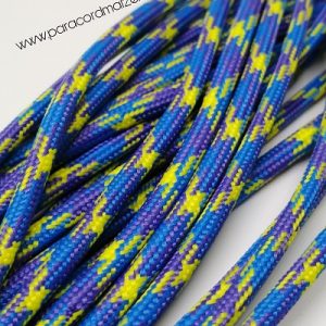 Paracord İp, Paracord Paraşüt Bileklik İp Mor Mavi Sarı Renk - Görsel 1