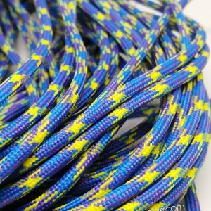 Paracord İp, Paracord Paraşüt Bileklik İp Mor Mavi Sarı Renk - Görsel 2