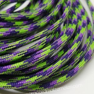 Paracord İp, Paracord Paraşüt Bileklik İp Mor Yeşil Mavi Renk  - Görsel 2