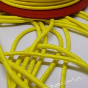 Paracord İp, Paracord Paraşüt Bileklik İp Sarı Renk - Görsel 2