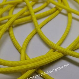 Paracord İp, Paracord Paraşüt Bileklik İp Sarı Renk - Görsel 3