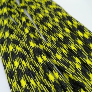 Paracord İp, Paracord Paraşüt Bileklik İp Sarı Siyah Çapraz Desen   - Görsel 2
