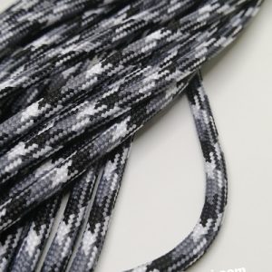 Paracord İp, Paracord Paraşüt Bileklik İp Siyah Beyaz Gri Renk  - Görsel 3