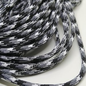 Paracord İp, Paracord Paraşüt Bileklik İp Siyah Beyaz Gri Renk  - Görsel 1