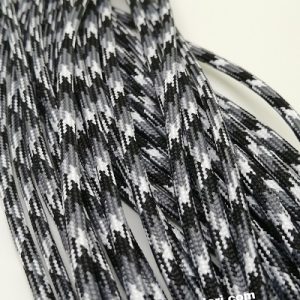 Paracord İp, Paracord Paraşüt Bileklik İp Siyah Beyaz Gri Renk  - Görsel 2