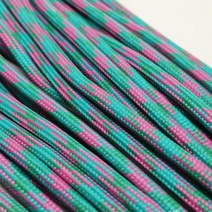 Paracord İp, Paracord Paraşüt Bileklik İp Turkuaz Mavi Pembe Renk - Görsel 3