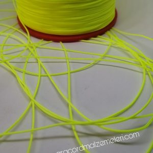 Paracord Bileklik Aksesuar Jaluzi İpi Neon Sarı Renk - Görsel 1