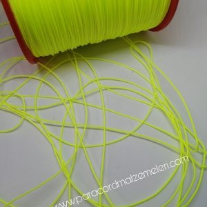 Paracord Bileklik Aksesuar Jaluzi İpi Neon Sarı Renk - Görsel 2
