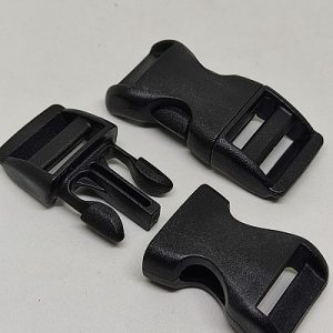 Paracord Bileklik Siyah Toka Klips Kavisli Model Büyük Boy - Görsel 4