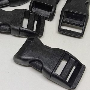 Paracord Bileklik Siyah Toka Klips Kavisli Model Büyük Boy - Görsel 2