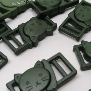 Paracord İp Bileklik Kedi Toka Klips Haki Yeşil Renk - Görsel 5