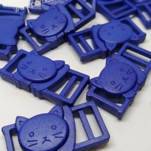 Paracord İp Bileklik Kedi Toka Klips Mavi Renk - Görsel 5