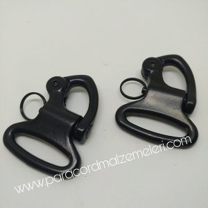 Paracord Bileklik Kelepçe Klips Siyah Renk - Görsel 4